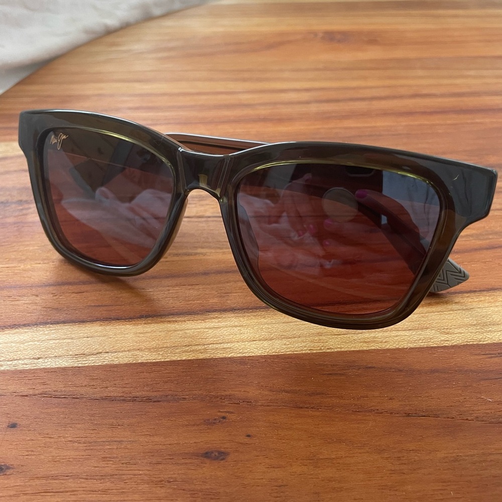 MAUI JIM *NEW* Hanohano Polarized Classic Sunglasses Green with Rose Glass Lens - Picture 6 of 16